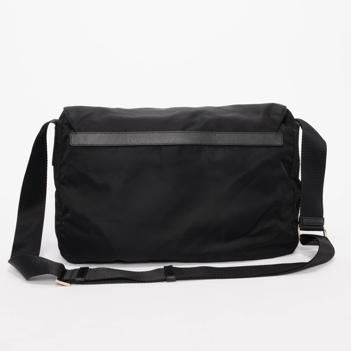 Prada Black Nylon Vela Sport Messenger Bag