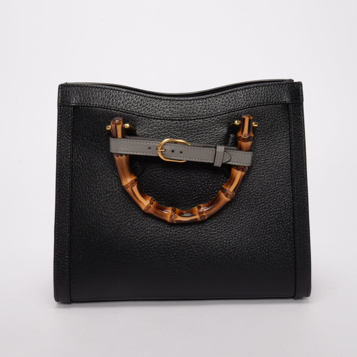 Gucci Black Dollar Calfskin Medium Diana Tote
