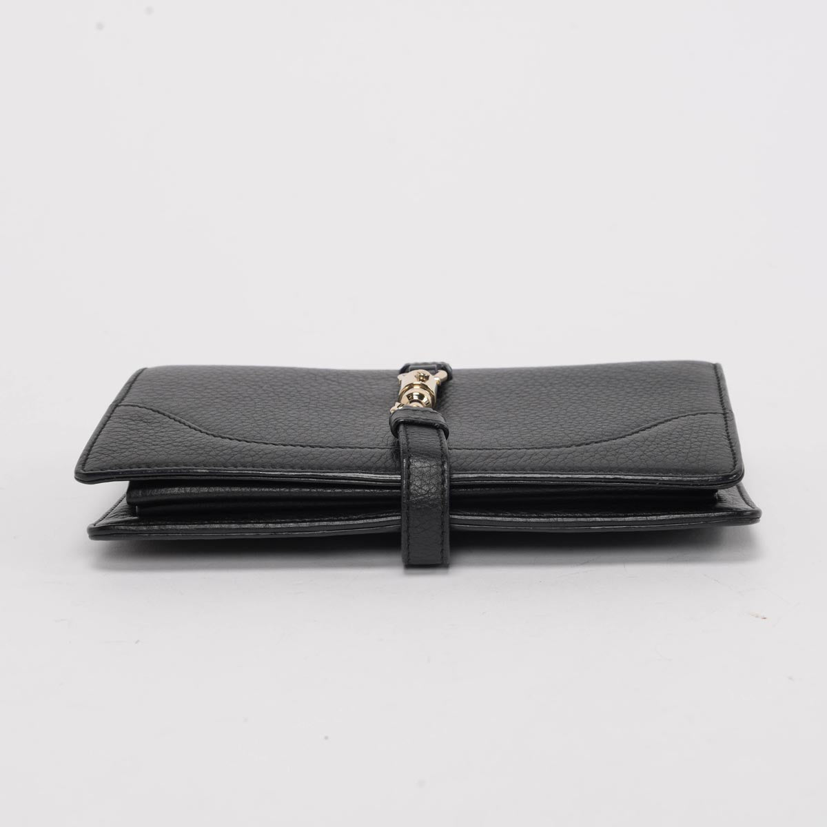 Gucci Black Pebbled Calfskin Broadway Evening Bag