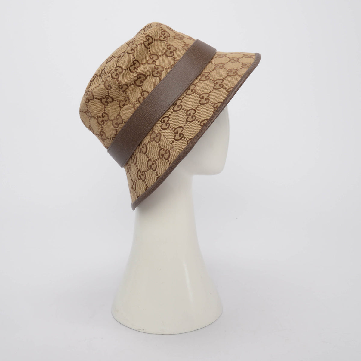 Gucci Beige GG Canvas Bucket Hat