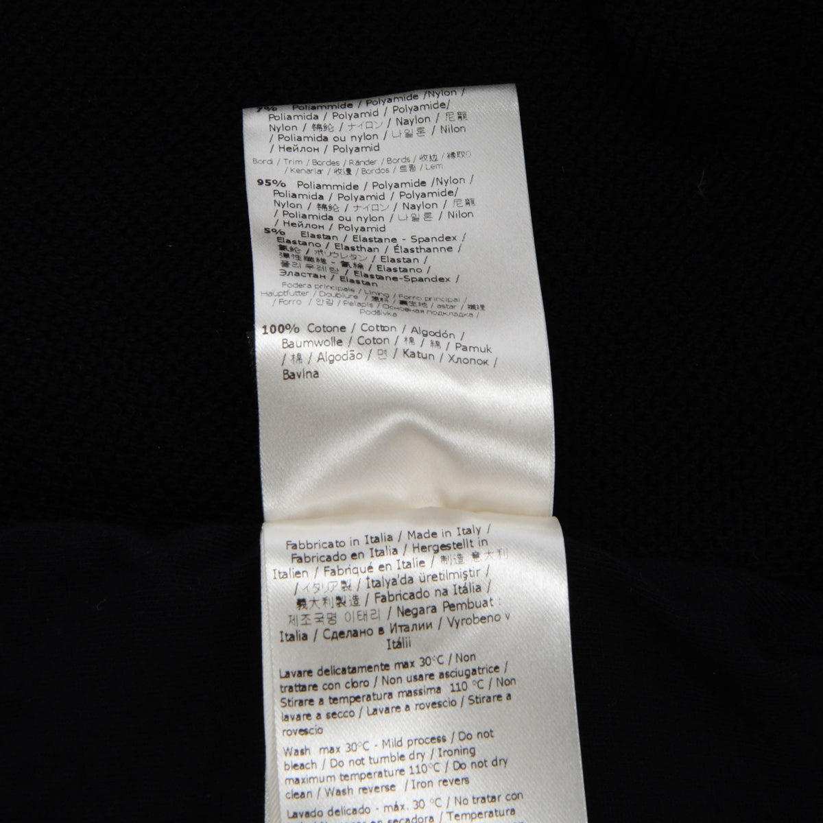 Fendi Black Cotton Logo Track Jacket IT 38