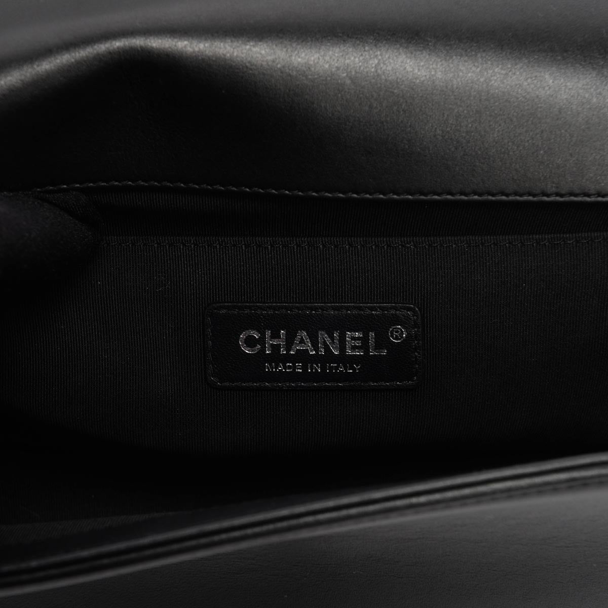 Chanel Black Quilted Lambskin New Medium Boy Bag