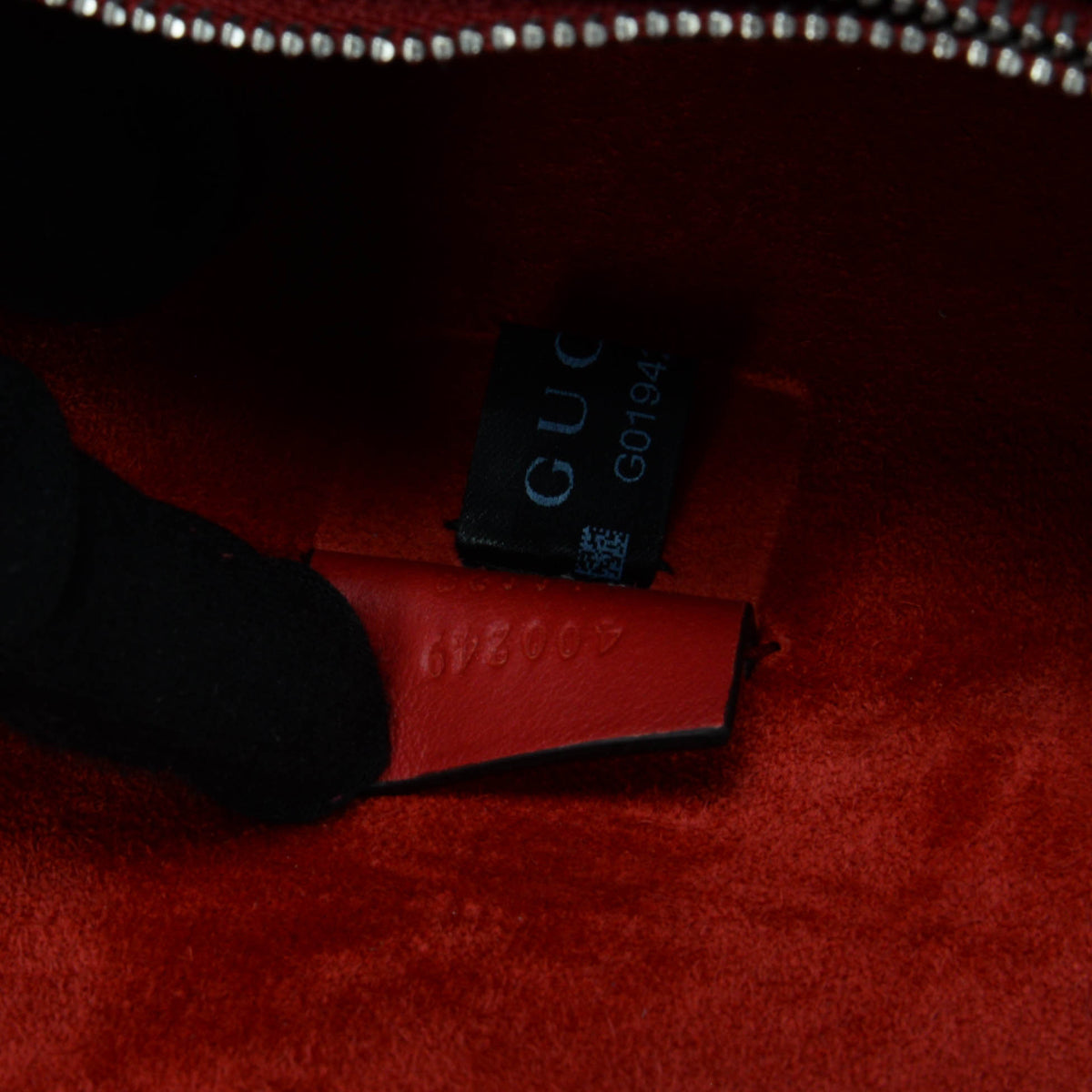 Gucci Red Suede & GG Supreme Small Dionysus Bag