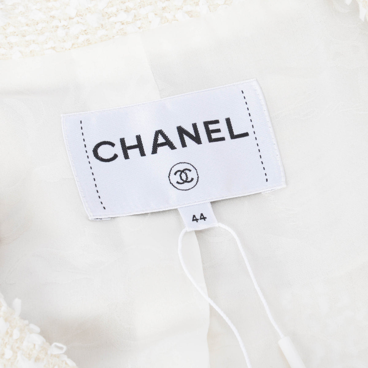 Chanel Ecru Fantasy Tweed La Pausa Jacket FR 44