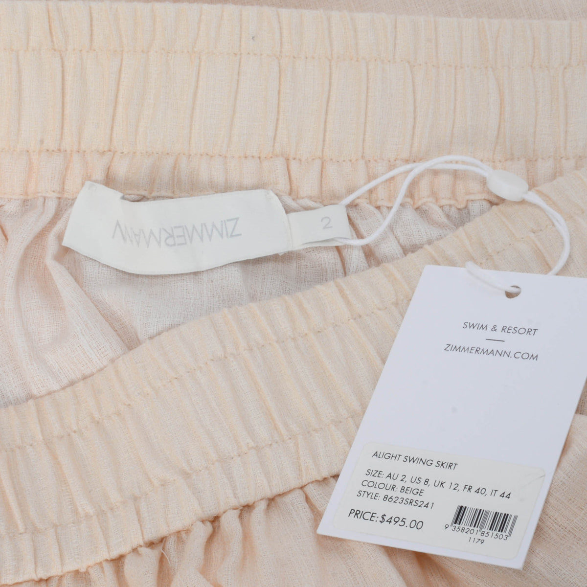 Zimmermann Beige Cotton Alight Swing Skirt 2