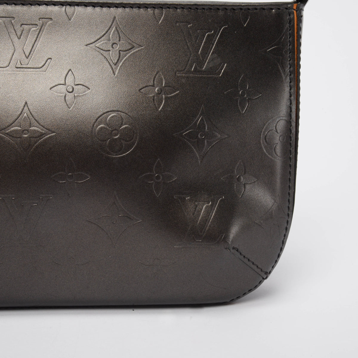 Louis Vuitton Pewter Monogram Mat Fowler Bag