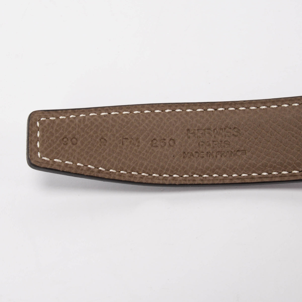 Hermes Black & Etoupe Box & Epsom Belt & Caleche Buckle