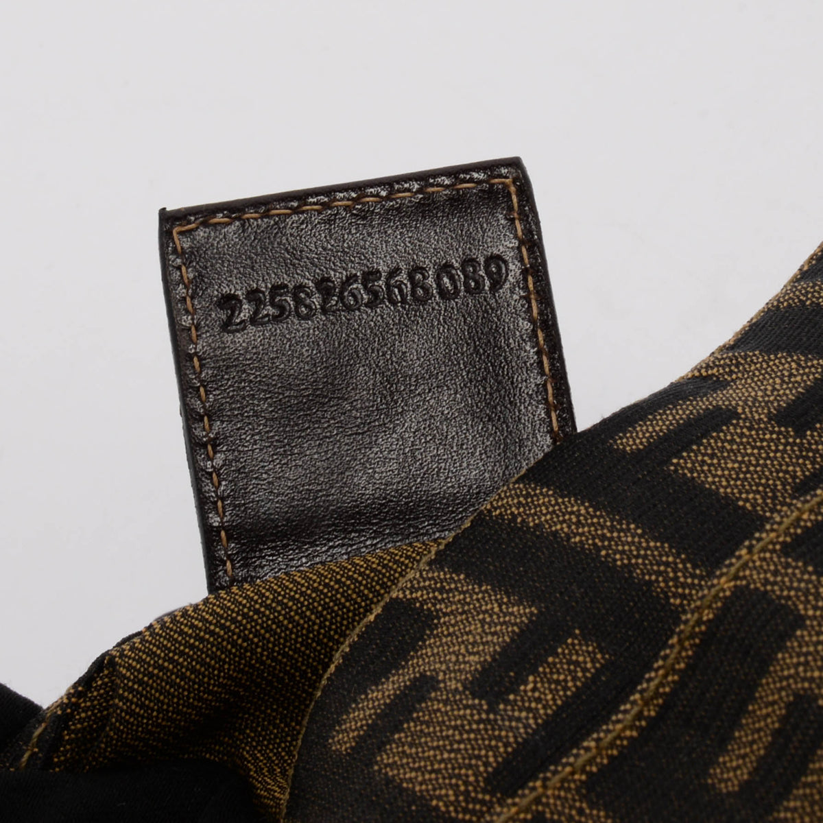 Fendi Tobacco Zucca Canvas Open Baguette Bag