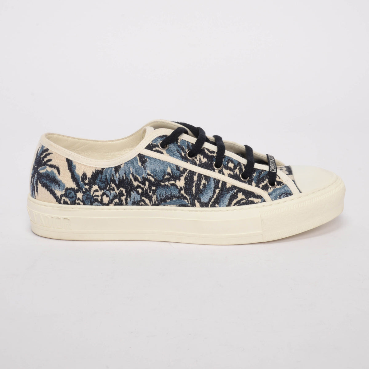 Dior Indigo Palms Embroidered Walk'N'Dior Sneakers 42