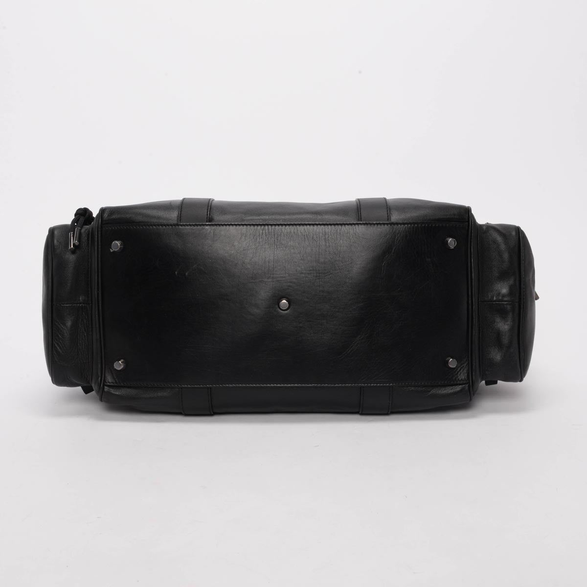 Dior Homme Black Calfskin Weekend Duffle Bag