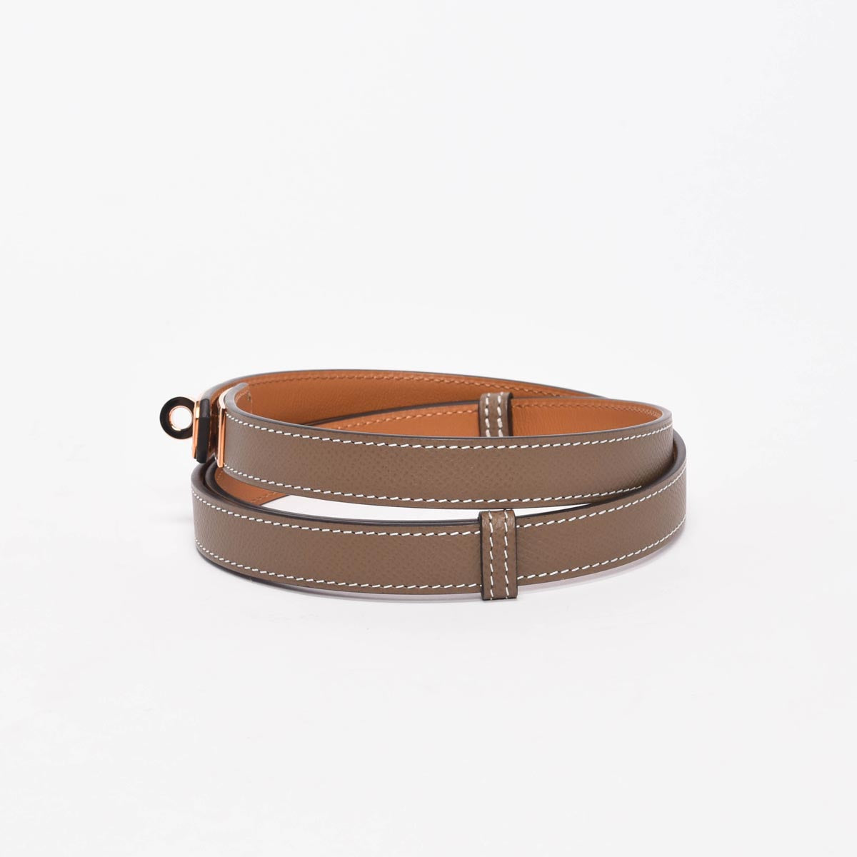 Hermes Etoupe Epsom Kelly 18 Belt RGHW