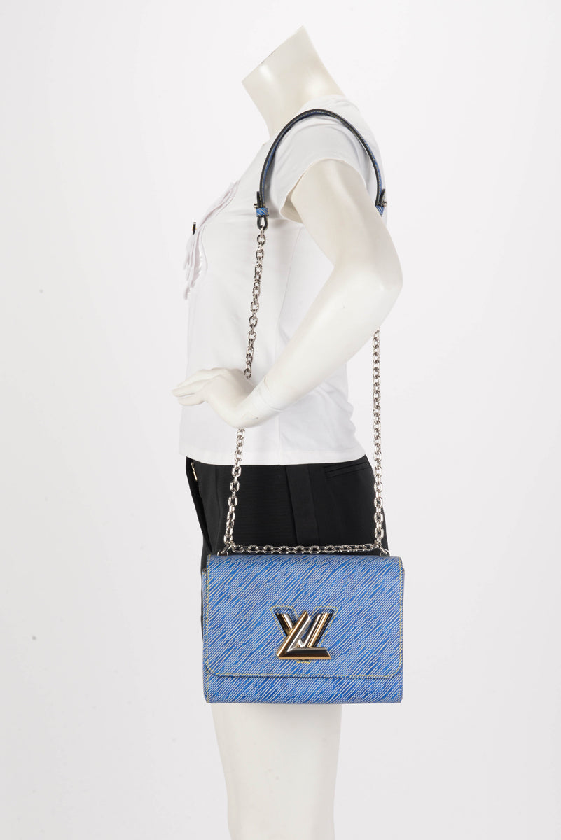 Louis Vuitton Denim Epi Leather Twist MM Bag