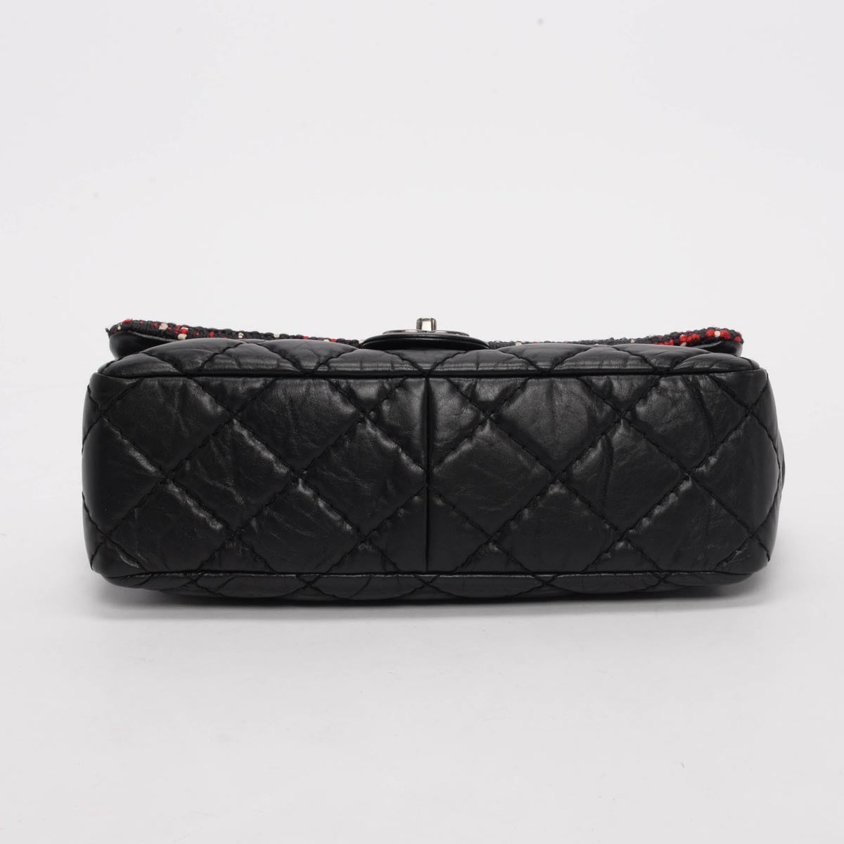 Chanel Calfskin & Tweed Airlines Top Handle Bag