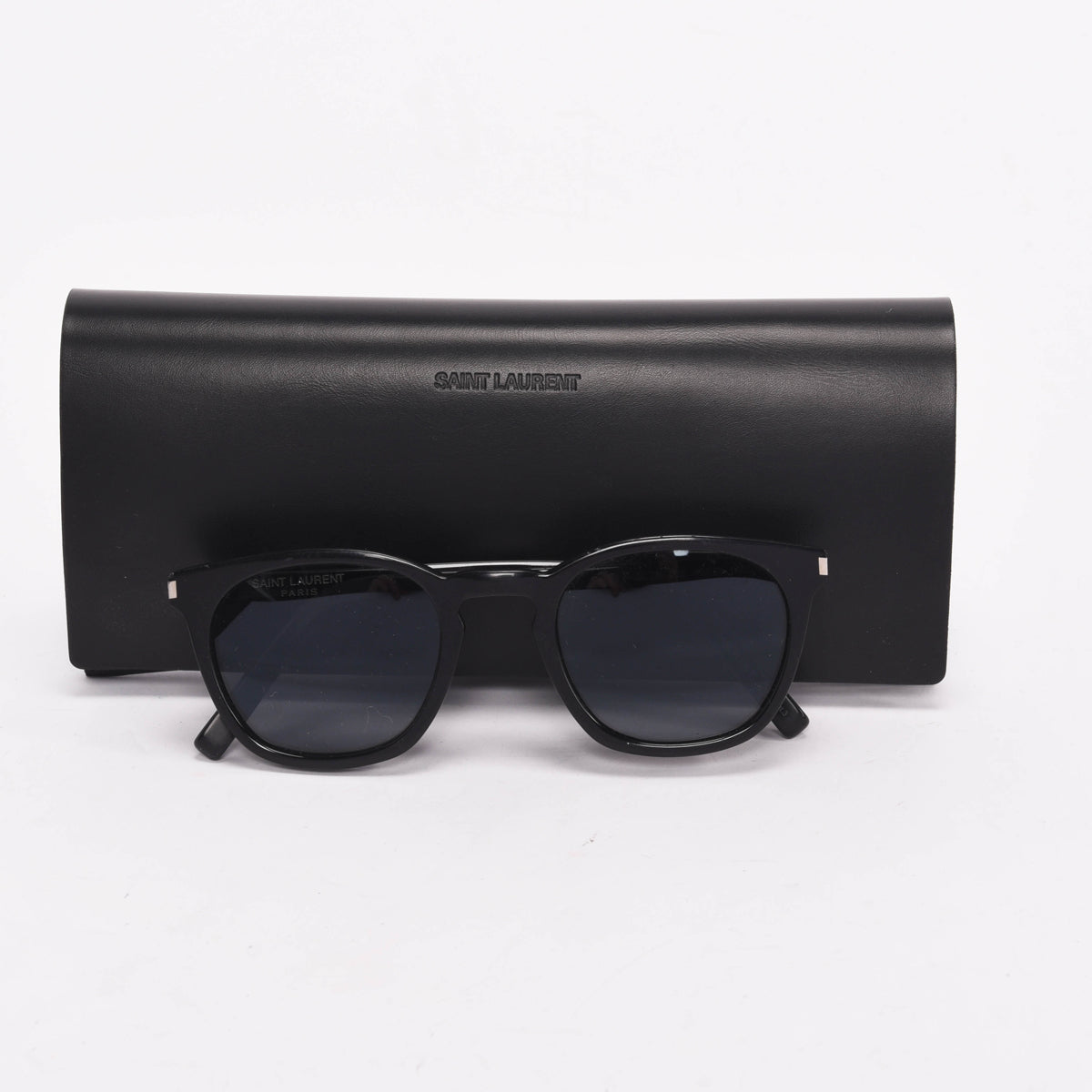 Saint Laurent Black Round Sunglasses