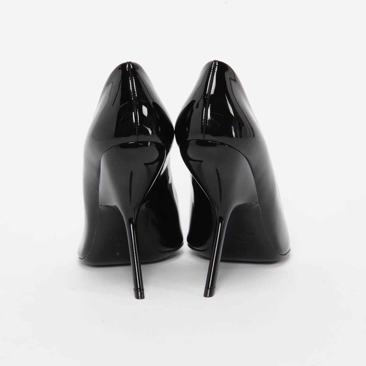 Ferragamo Black Patent Eva Pumps 8.5