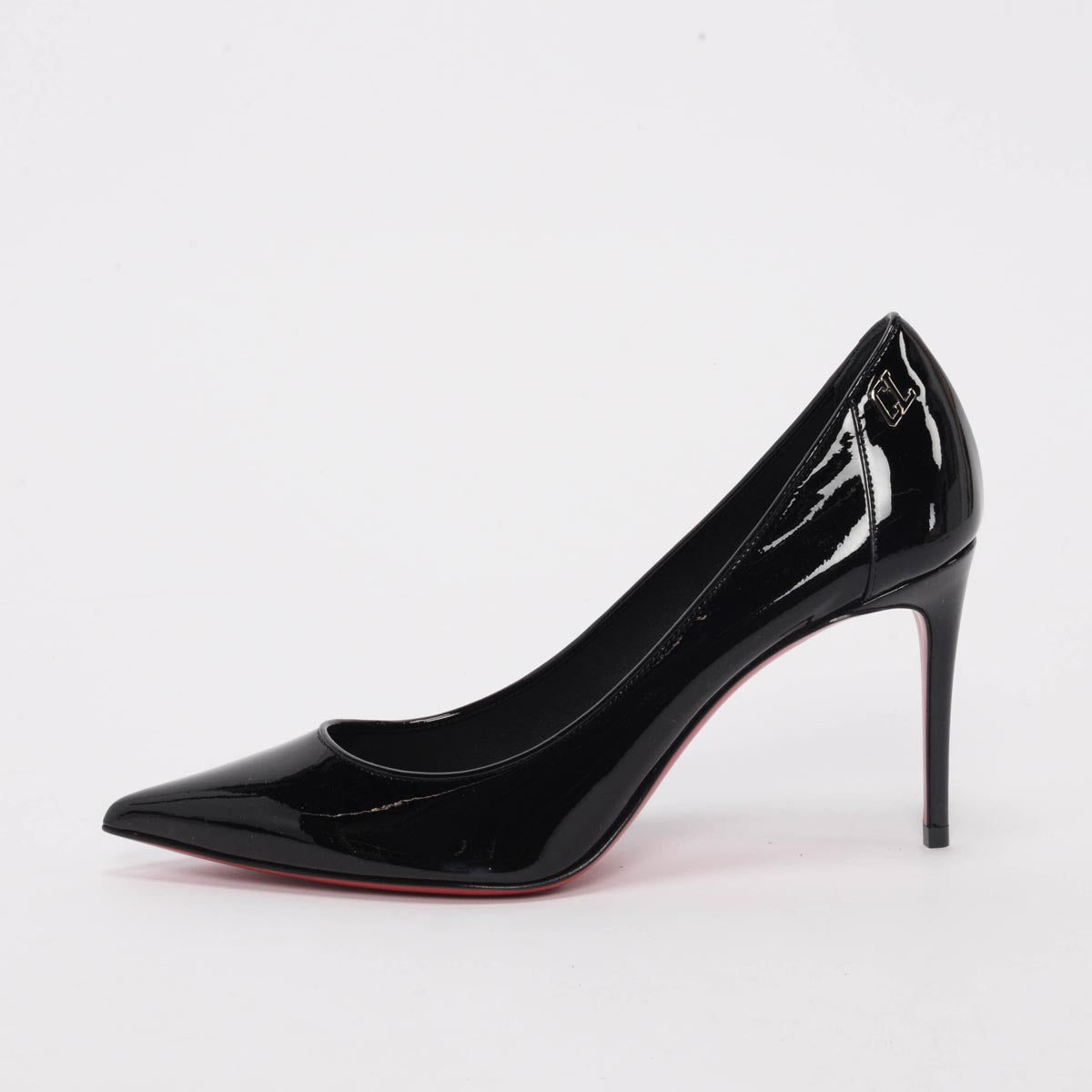 Christian Louboutin Black Patent Sporty Kate 85 Pumps