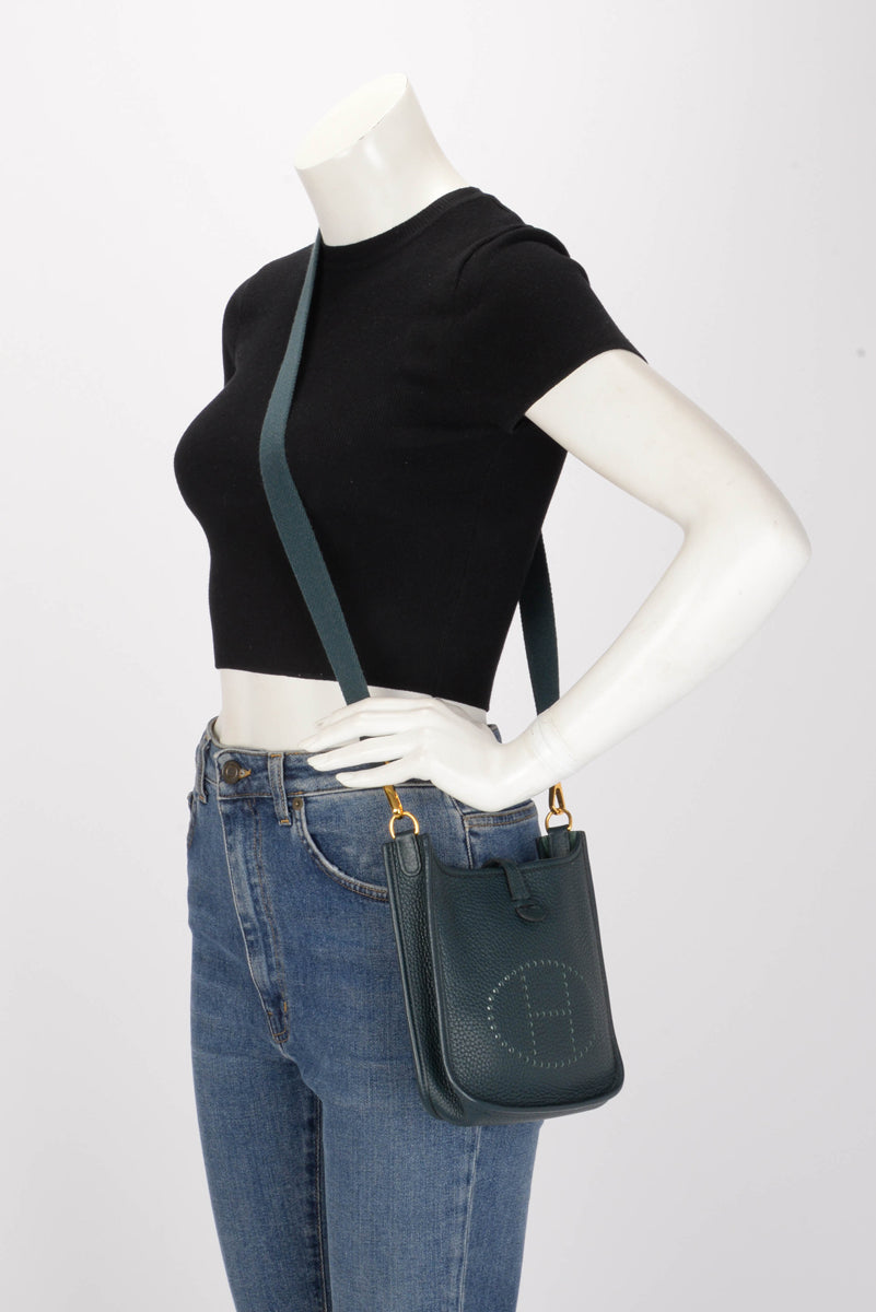 Hermes Vert Cypress Clemence Evelyne 16 TPM
