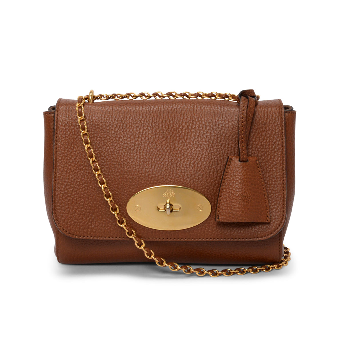 Mulberry Oak Grained Leather Small Lily Bag