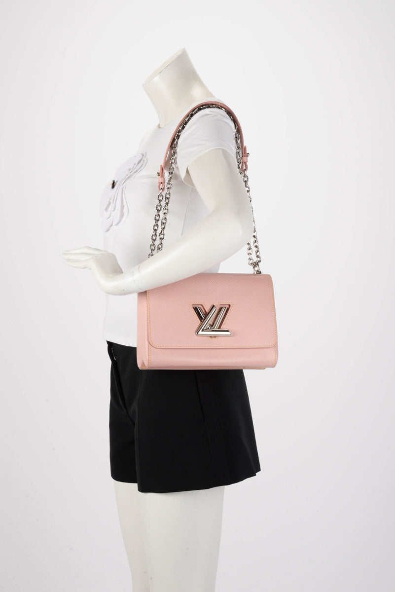 Louis Vuitton Rose Ballerine Epi Leather Twist MM Bag