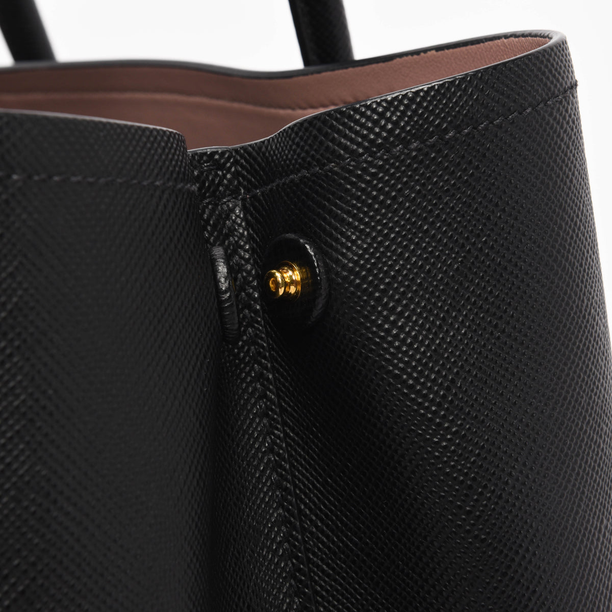 Prada Black Saffiano Medium Double Bag
