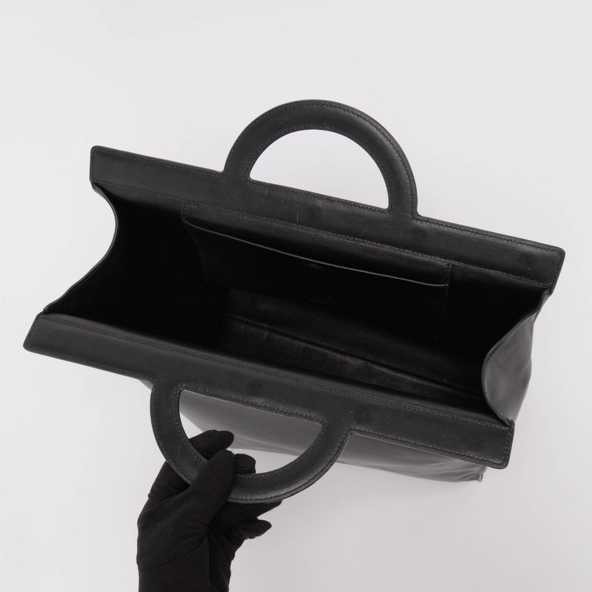 Valentino Black Smooth Calfskin Tagged Tote