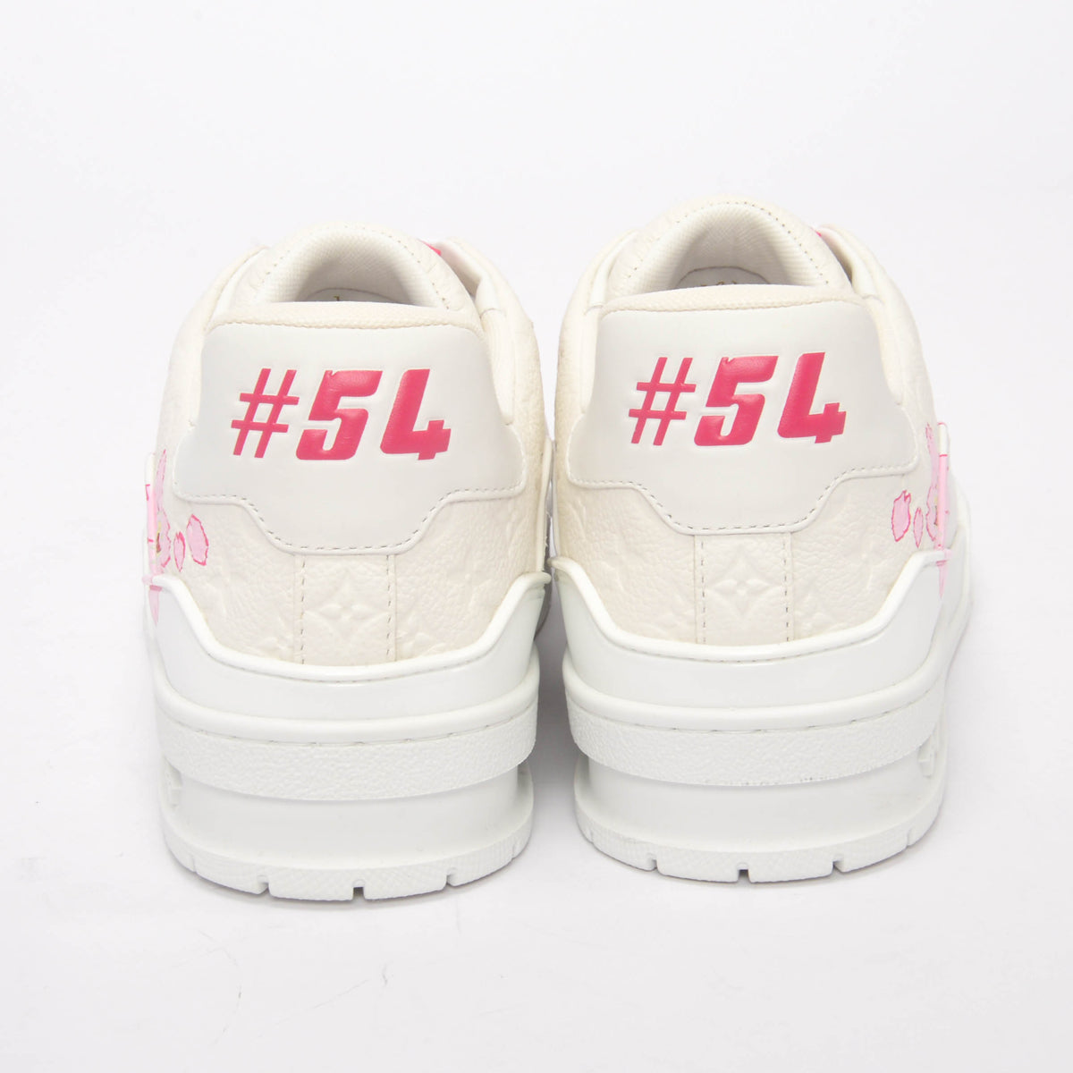 Louis Vuitton x TM Embossed Monogram Cherry Blossom Trainer Sneakers 38