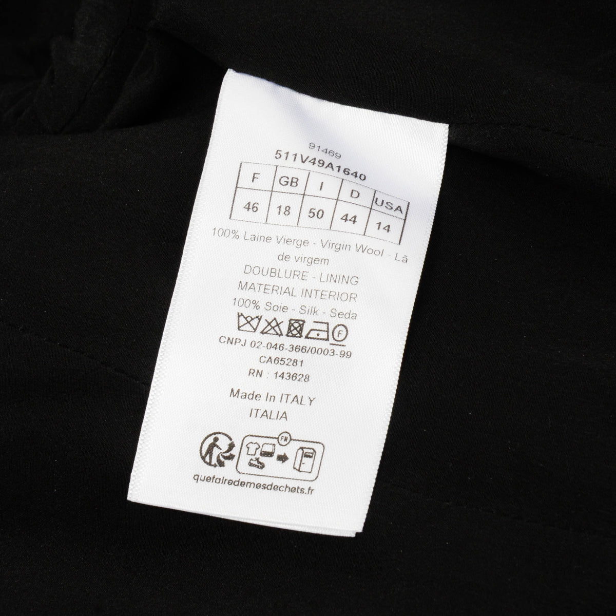 Dior Purple Wool Check'N'Dior Fitted Blazer FR 46