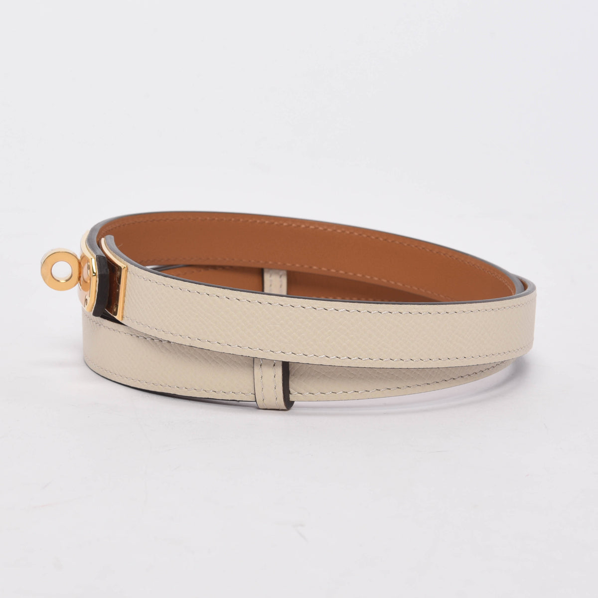 Hermes Craie Epsom Kelly Pocket 18 Belt
