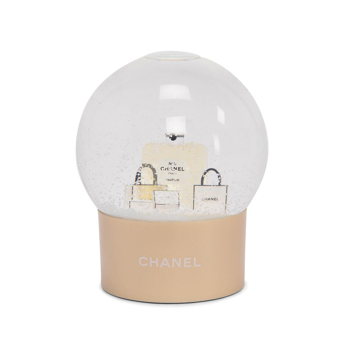 Chanel Gold No. 5 Snow Globe