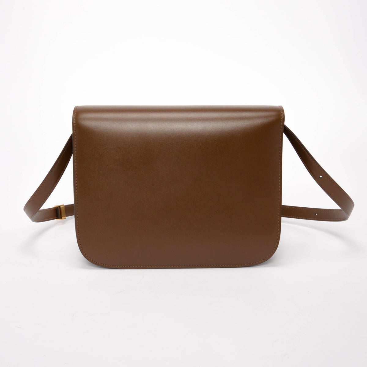 Celine Camel Box Calfskin Medium Classic Box Flap Bag