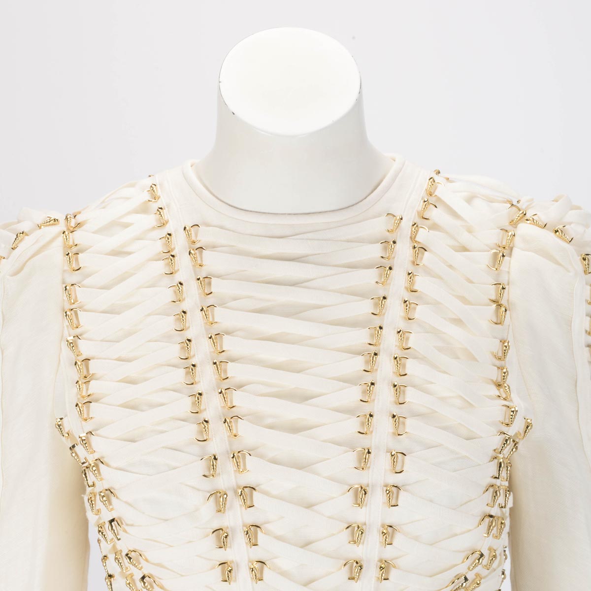 Zimmermann Ivory Coaster Metal Bodice Top 0