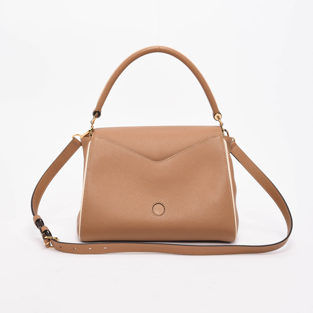 Louis Vuitton Sesame Grained Calfskin & Monogram Double V Bag