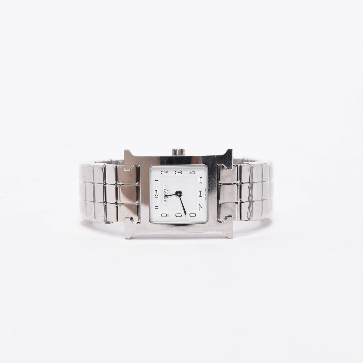 Hermes Stainless Steel Heure H Medium Model Watch