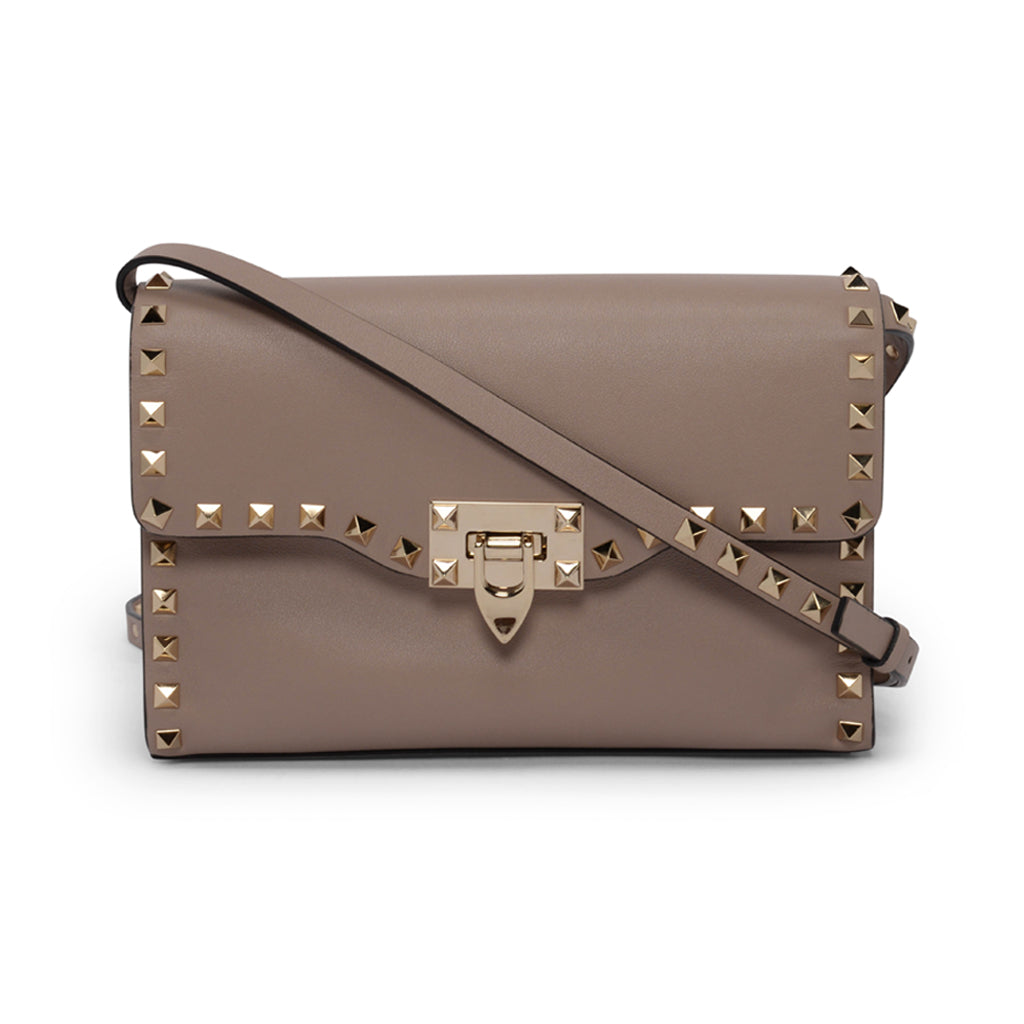 Valentino Poudre Calfskin Small Rockstud Cross Body Bag