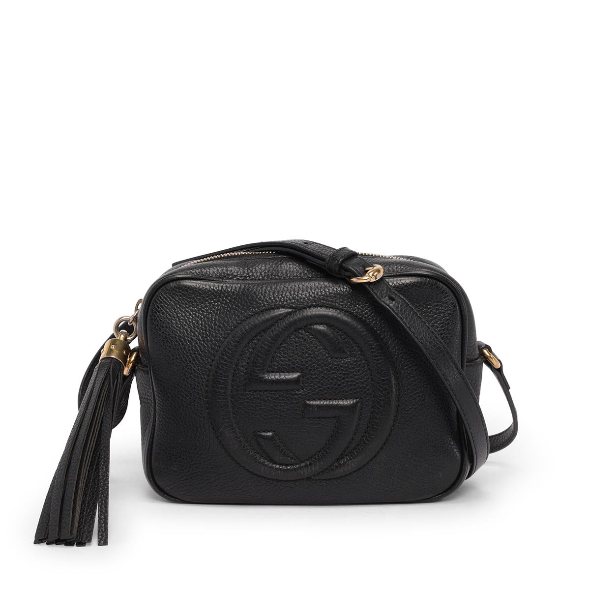 Gucci Black Grained Leather Soho Disco Bag