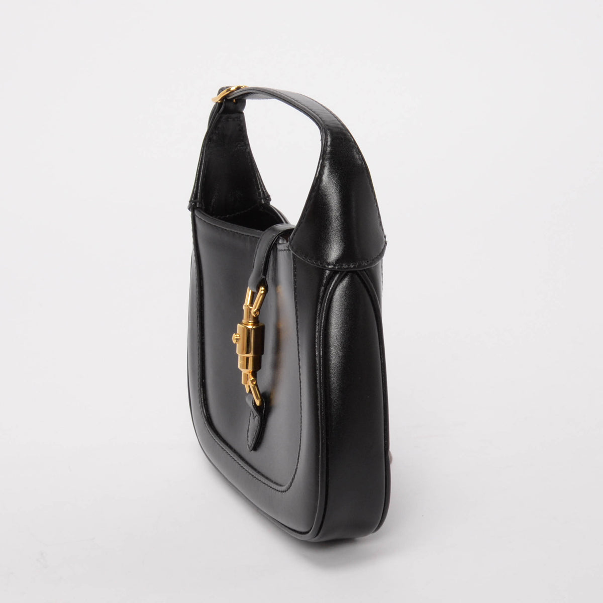 Gucci Black Calfskin 1961 Mini Jackie Bag