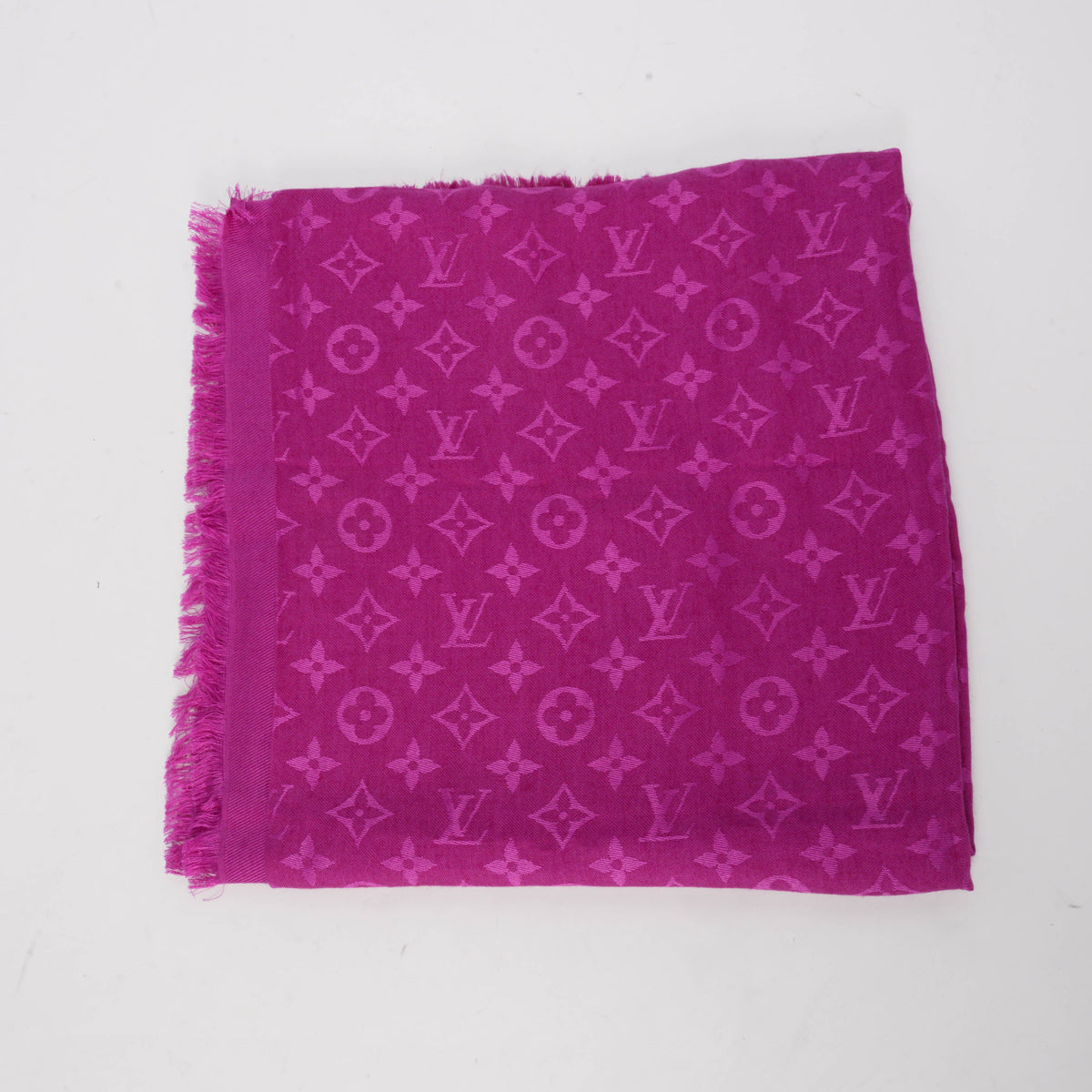 Louis Vuitton Purple Monogram Classic Shawl