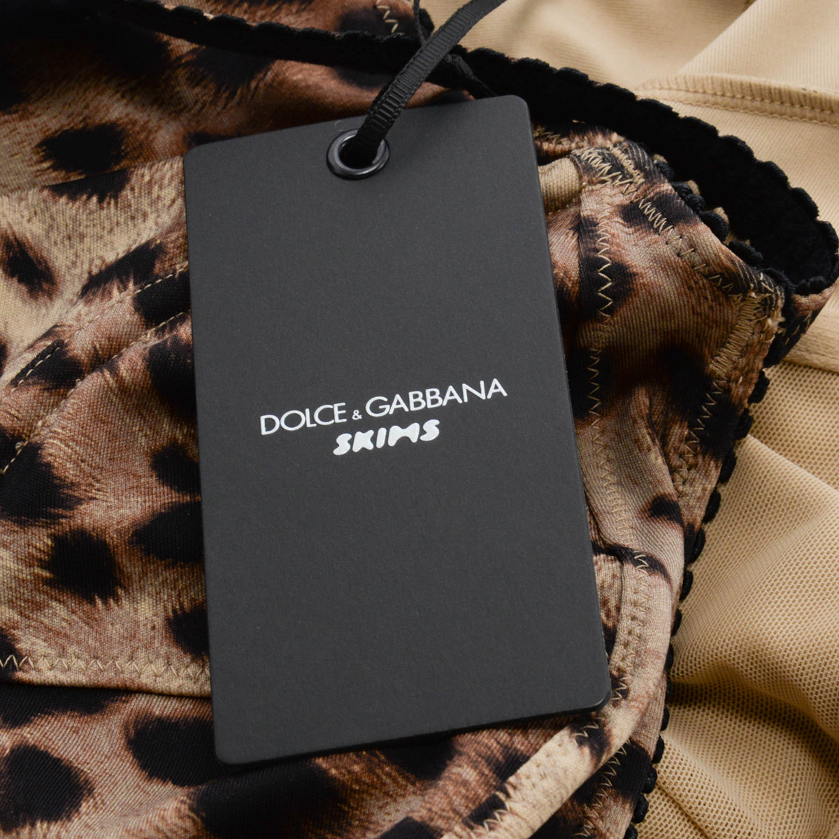 Dolce & Gabbana x Skims Leopard Jersey Playsuit M