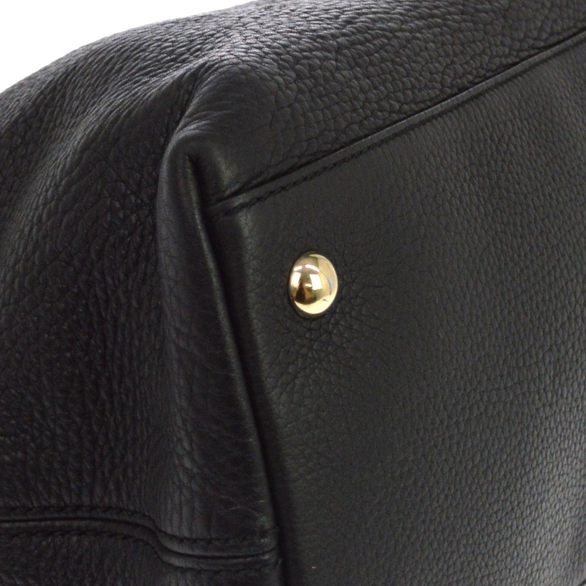 Gucci Black Pebbled Leather Small Soho Top Handle Bag