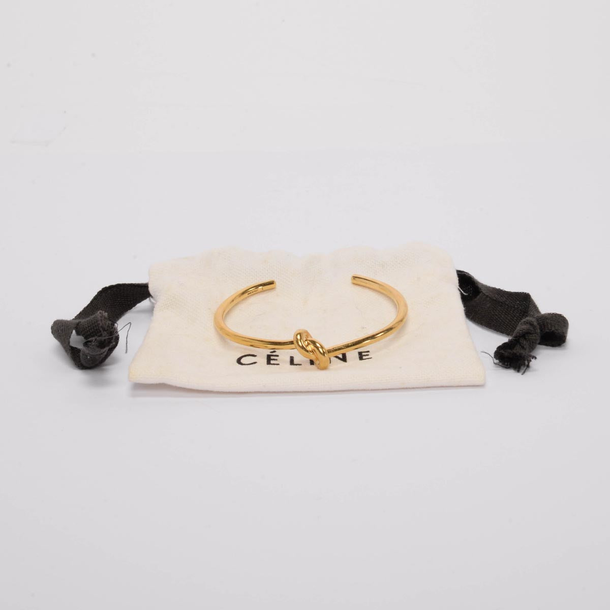 Celine Gold Extra Thin Knot Bracelet