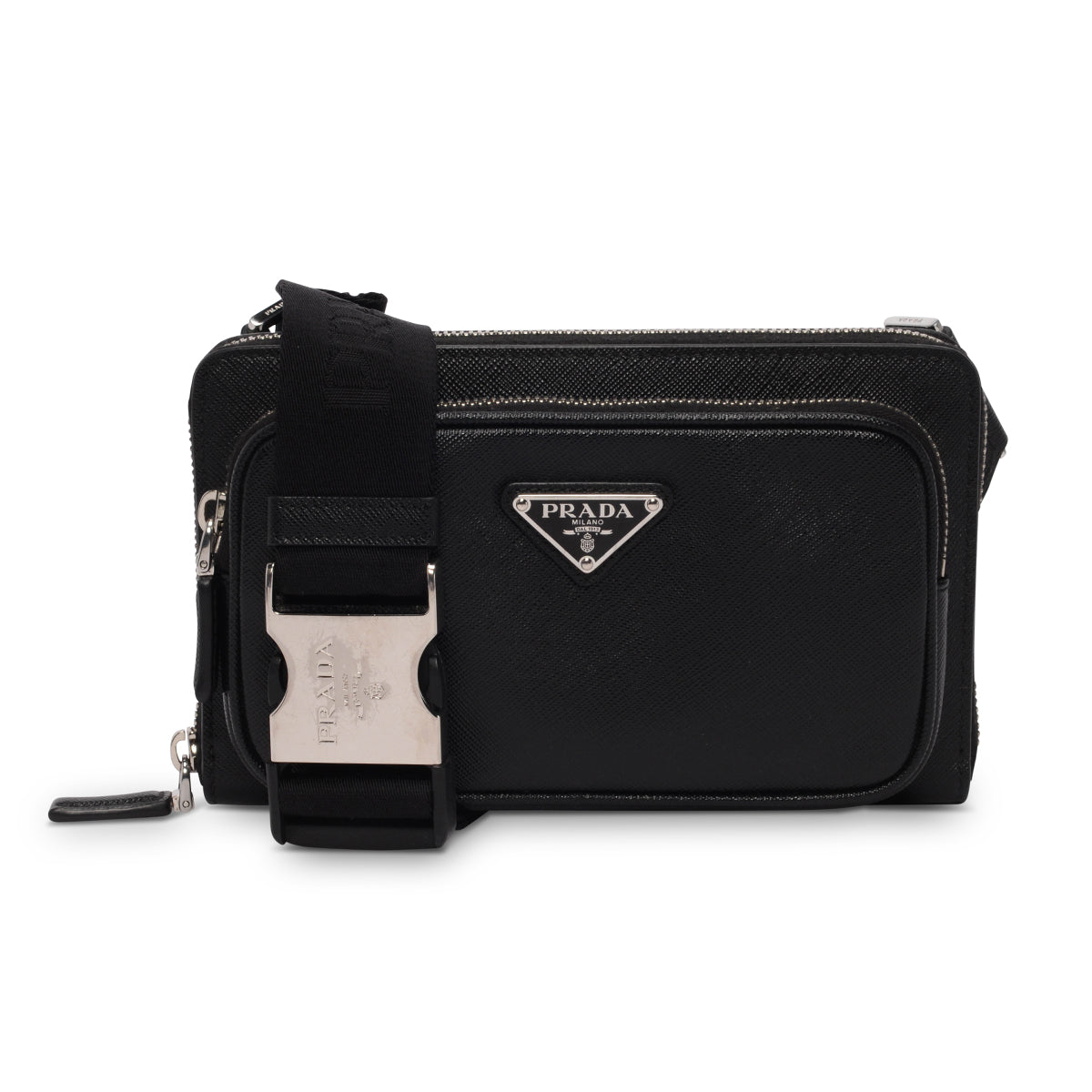 プラダ Prada Belt Bag Prada - Brushed Leather and Nylon Belt Bag | HBX - Globally