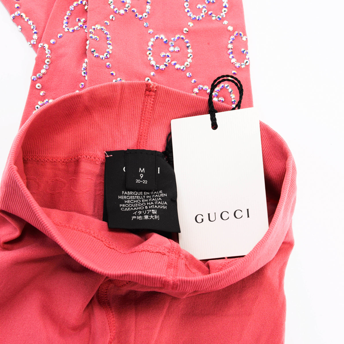 Gucci Pink Crystal GG Amila Tights M