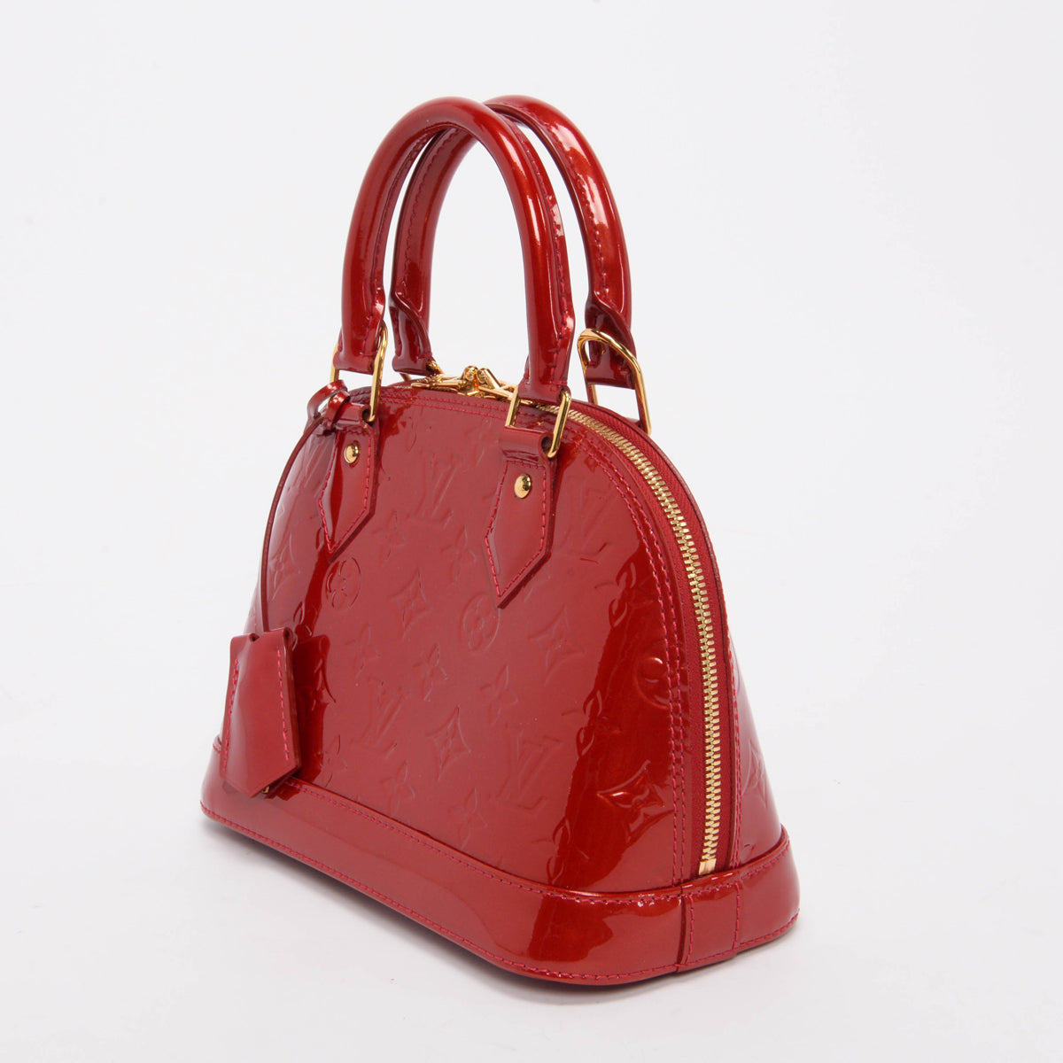 Louis Vuitton Red Monogram Vernis Alma BB