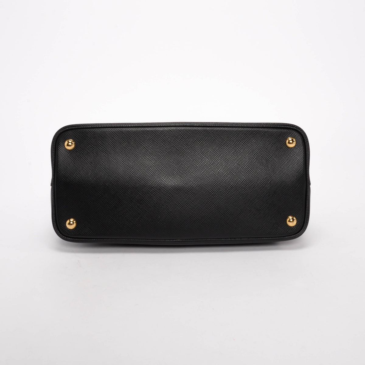 Prada Black Saffiano Cuir Medium Double Bag