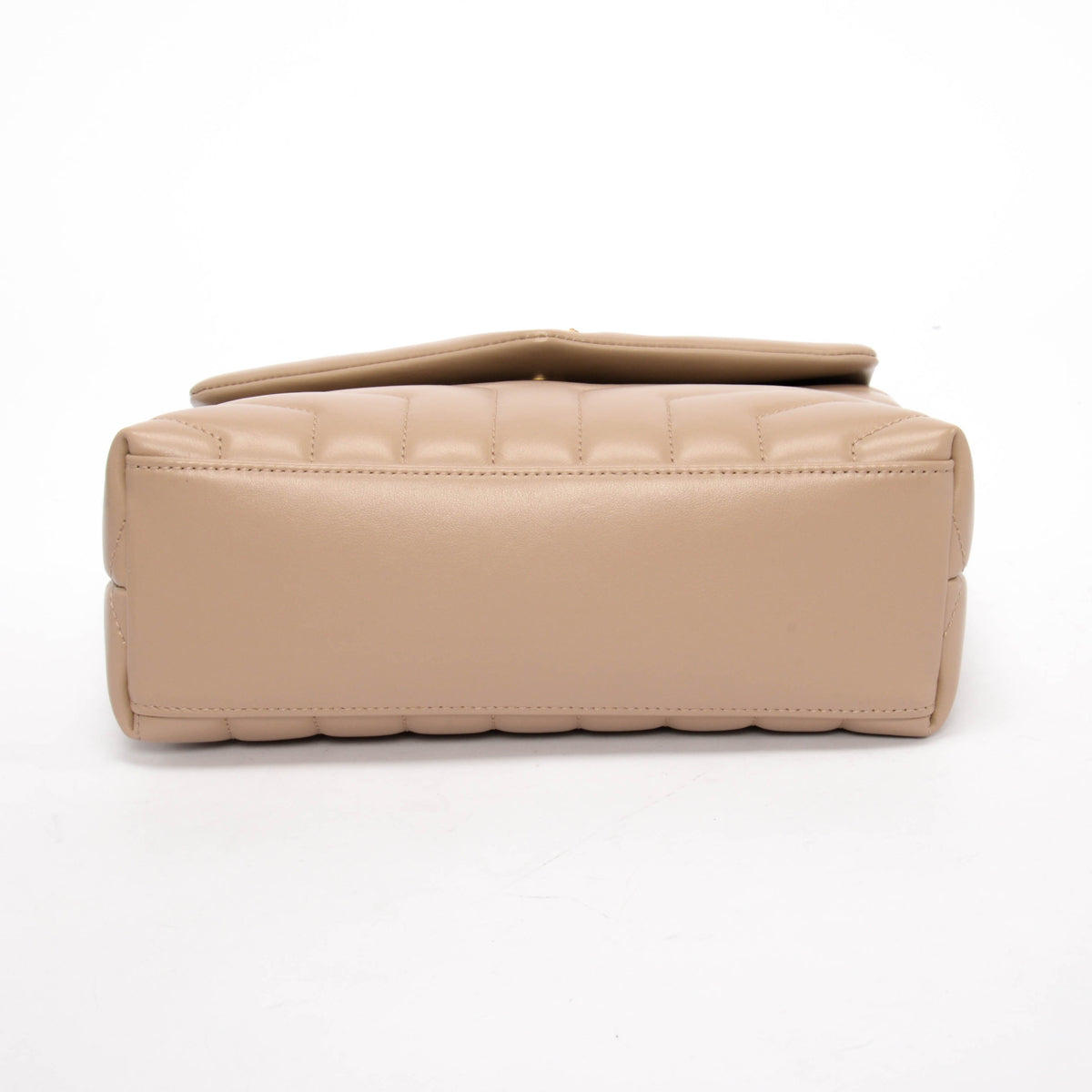 Saint Laurent Dark Beige Matelasse Small Lou Lou Bag