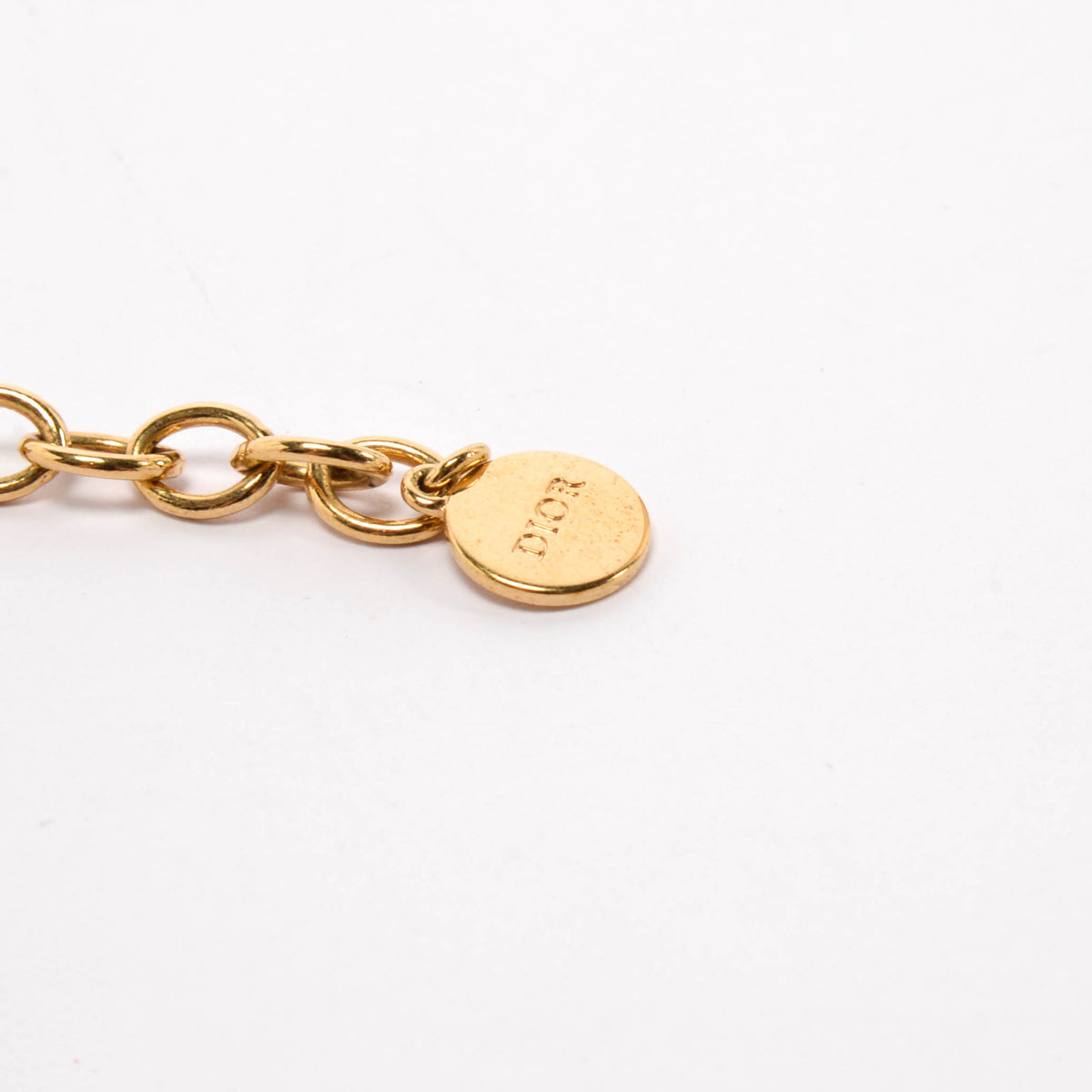 Dior Gold Metal 30 Montaigne Choker Necklace