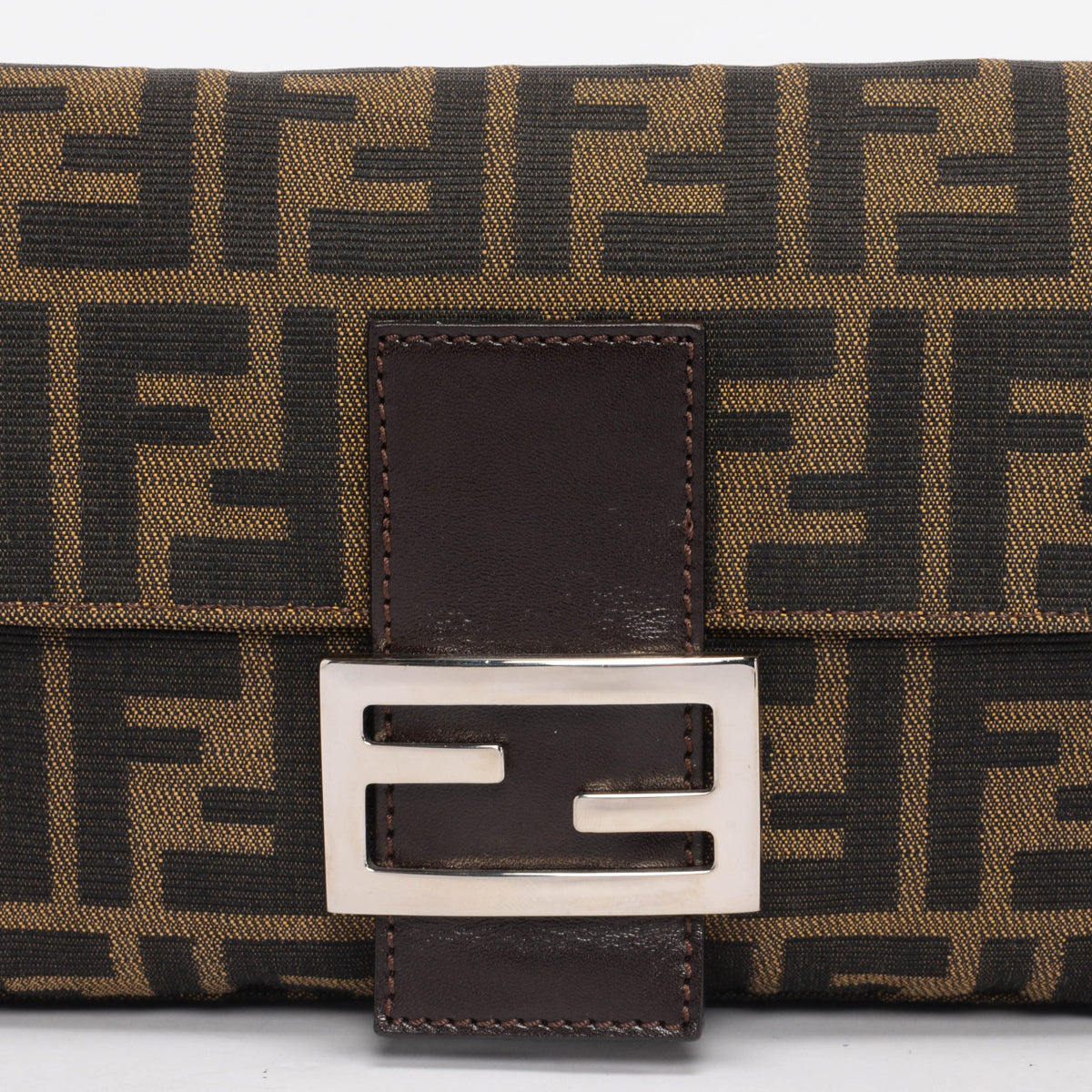 Fendi Tobacco Zucca Canvas Baguette Bag