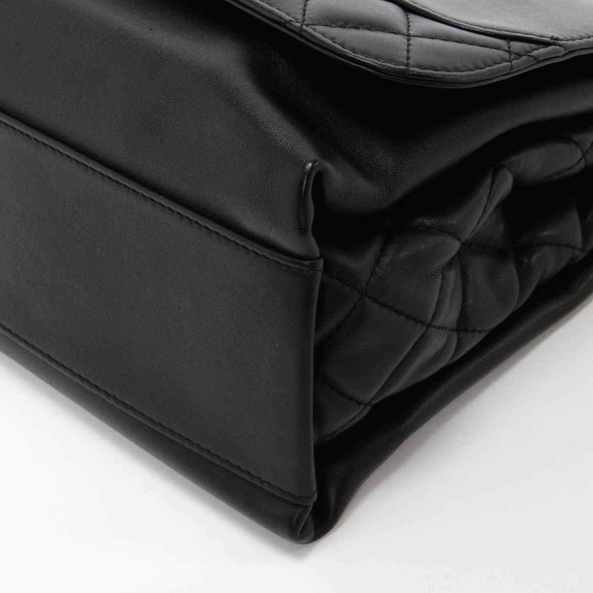 Chanel Black Lambskin Medium Tramezzo Bag