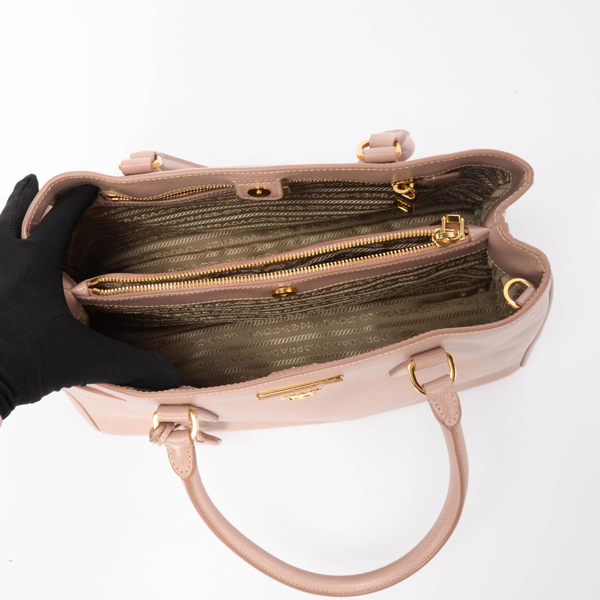 Prada Cammeo Saffiano Medium Galleria Tote