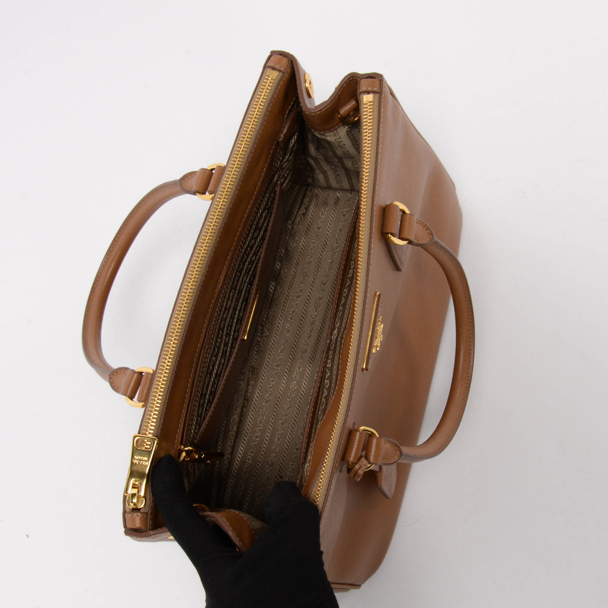 Prada Caramel Saffiano Lux Large Galleria Tote